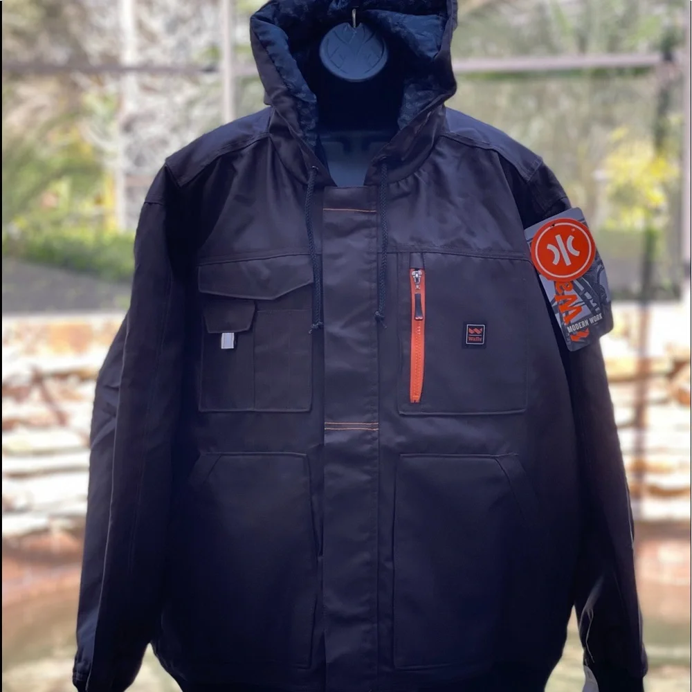 WALLS TUFF MODERN‎ WORK HOODED INSULATED JACKET BROWN